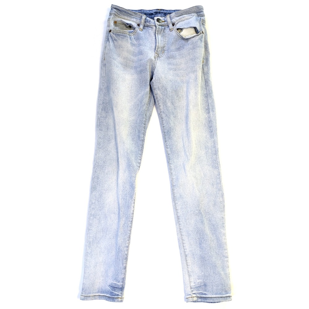 Rue21 Mens Supreme Flex Slim Taper Jeans Light Wash Denim 28x32